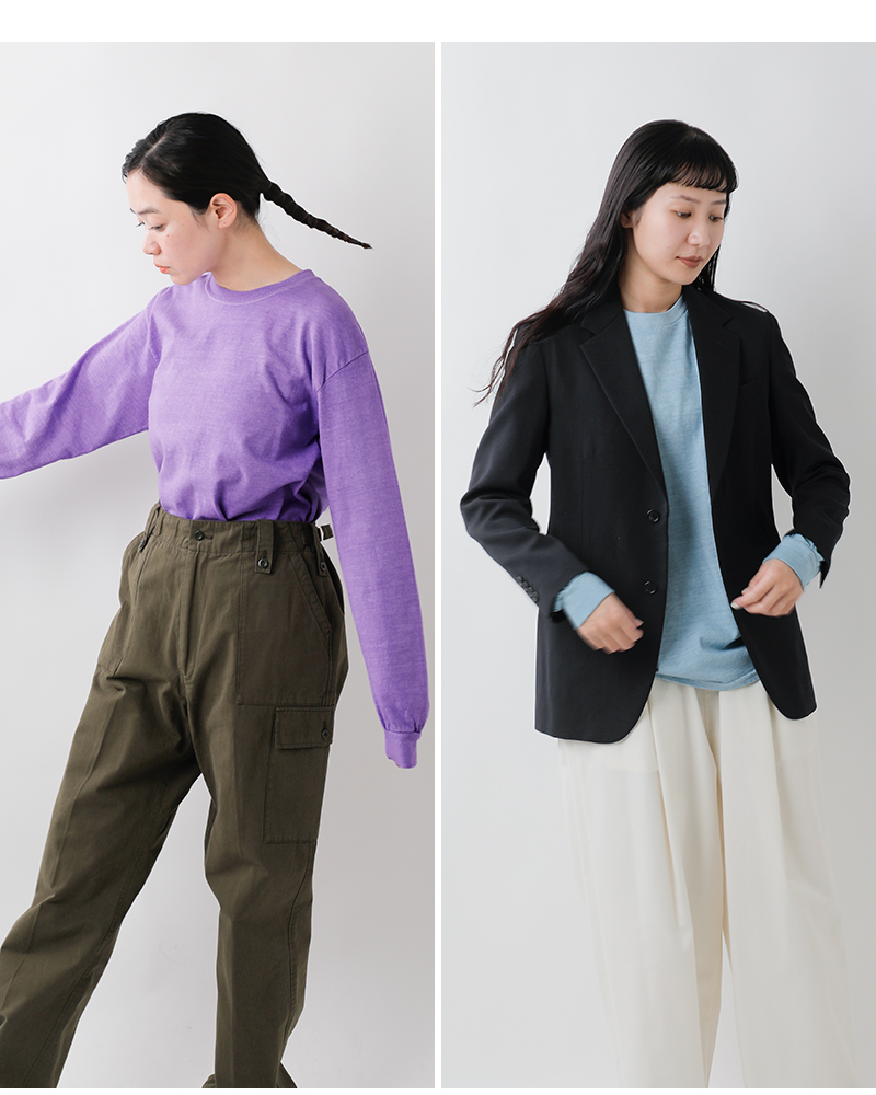 TOWN CRAFT(タウンクラフト)コットン90sピグメントロングスリーブTシャツtc25f019