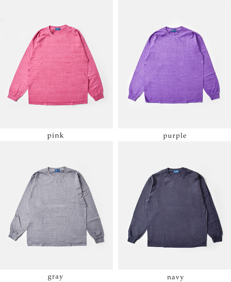 TOWN CRAFT(タウンクラフト)コットン90sピグメントロングスリーブTシャツtc25f019