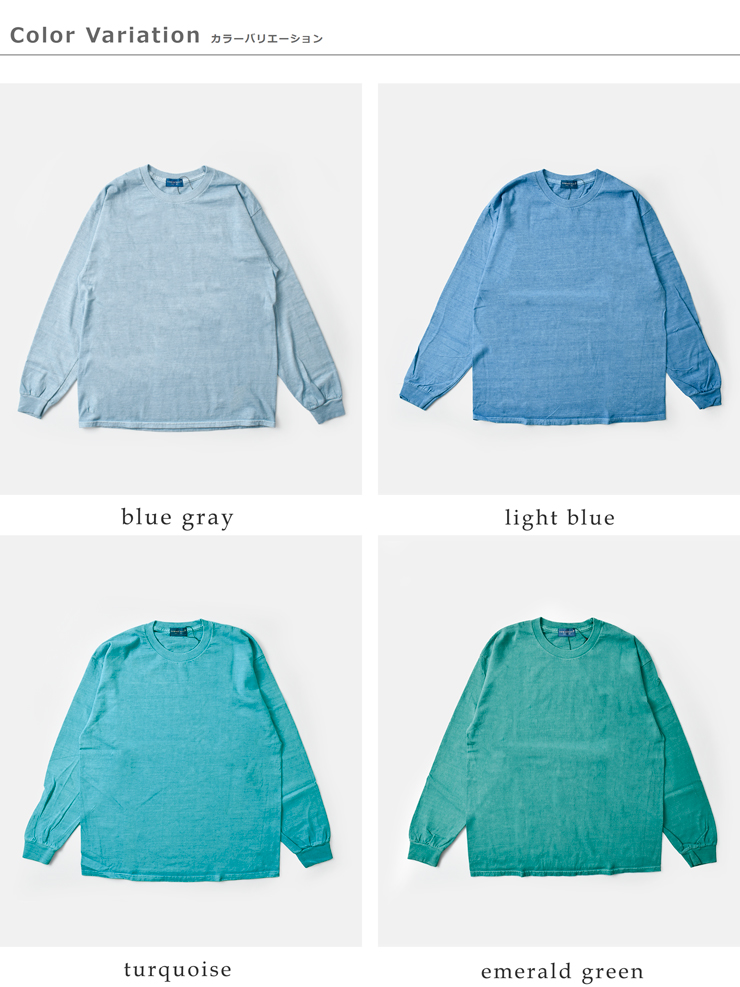 TOWN CRAFT(タウンクラフト)コットン90sピグメントロングスリーブTシャツtc25f019