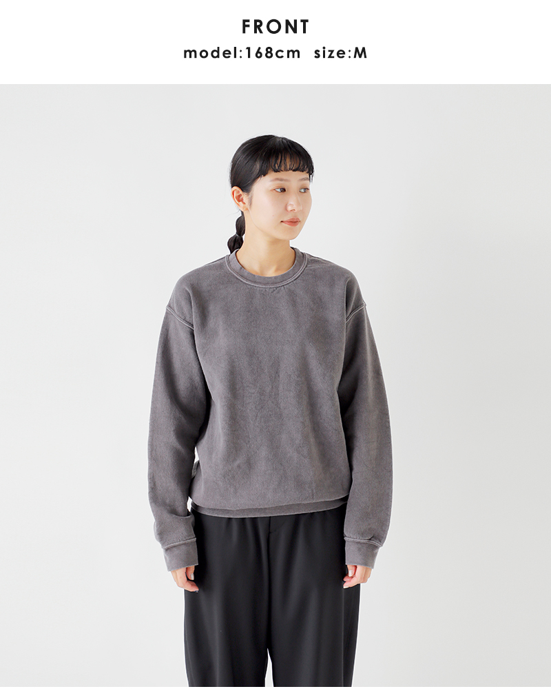 TOWN CRAFT(タウンクラフト)フリース90sピグメントクルーネックスウェットシャツtc25f020