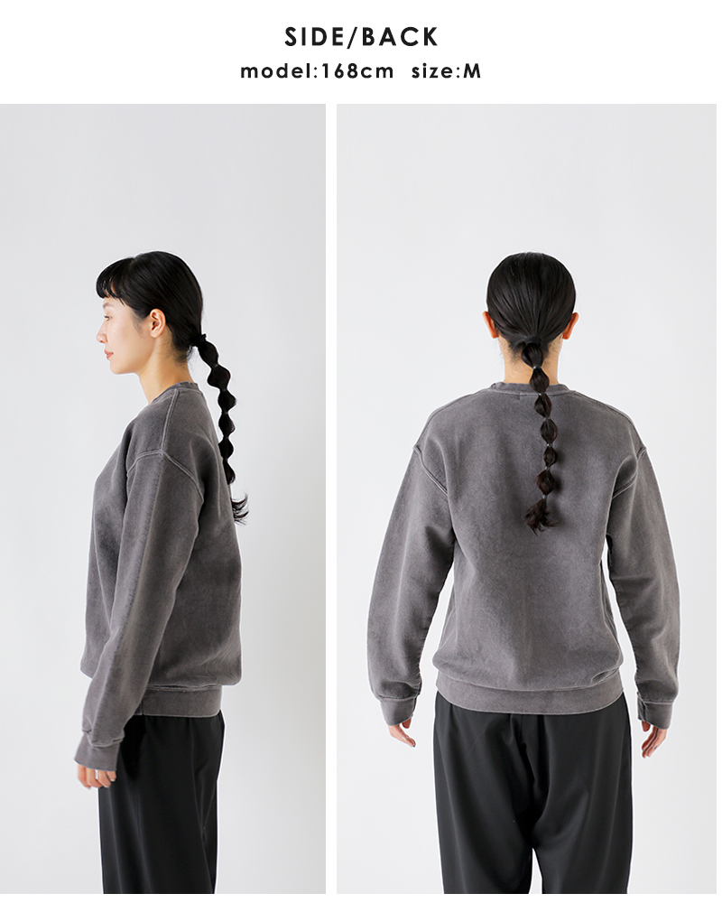 TOWN CRAFT(タウンクラフト)フリース90sピグメントクルーネックスウェットシャツtc25f020