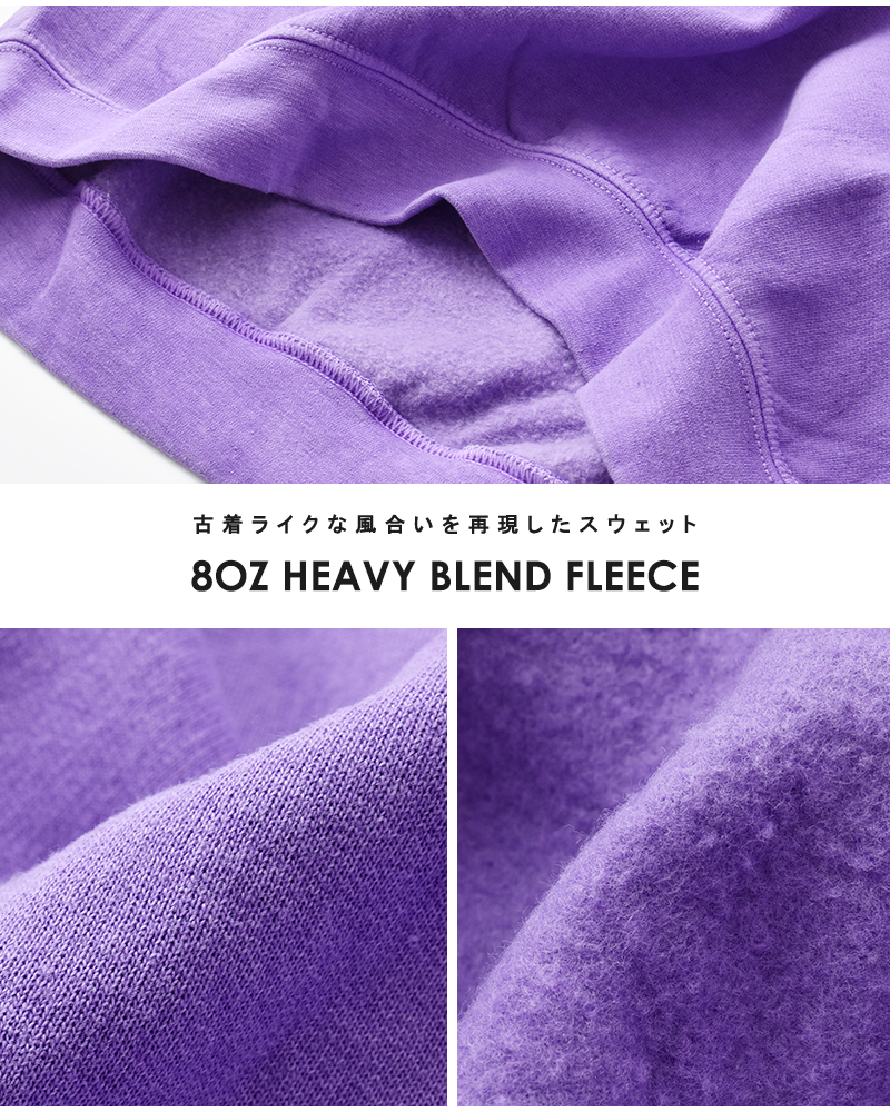 TOWN CRAFT(タウンクラフト)フリース90sピグメントクルーネックスウェットシャツtc25f020