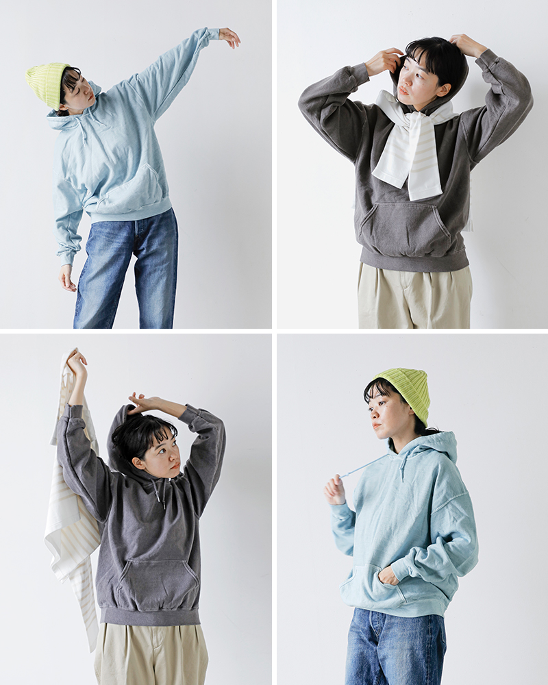 TOWN CRAFT(タウンクラフト)フリース90sピグメントプルフーディーtc25f021