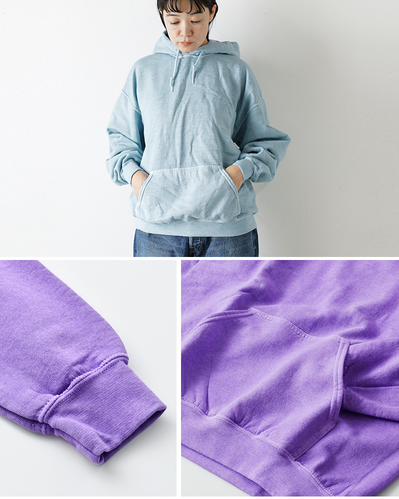 TOWN CRAFT(タウンクラフト)フリース90sピグメントプルフーディーtc25f021