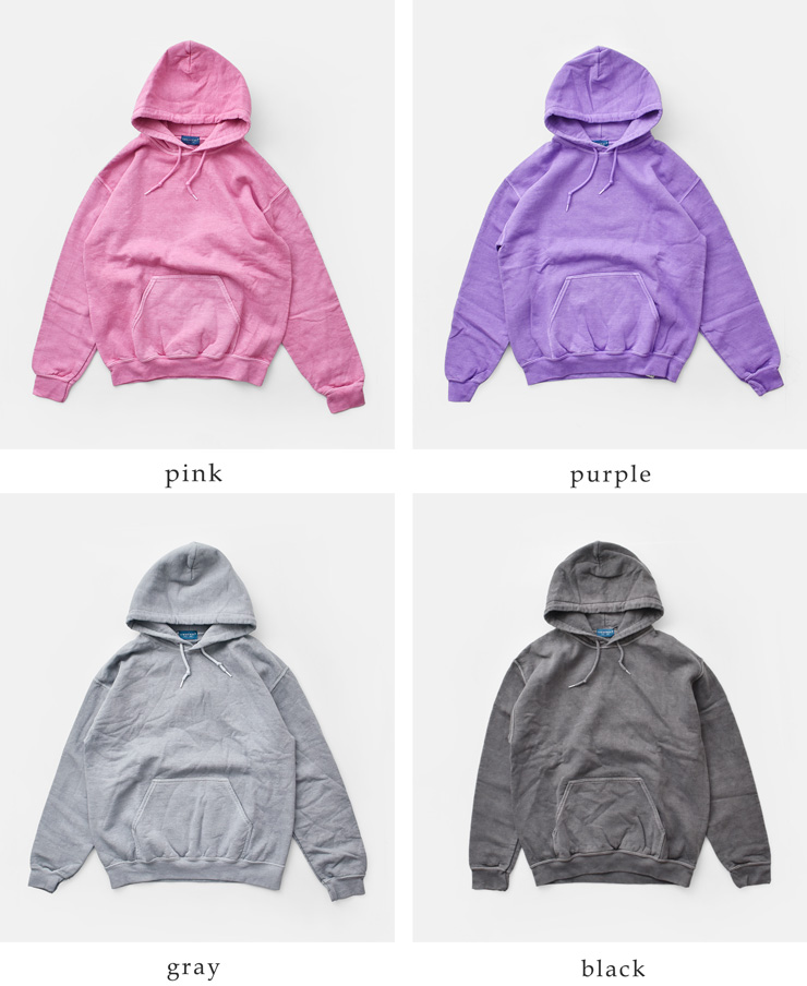 TOWN CRAFT(タウンクラフト)フリース90sピグメントプルフーディーtc25f021