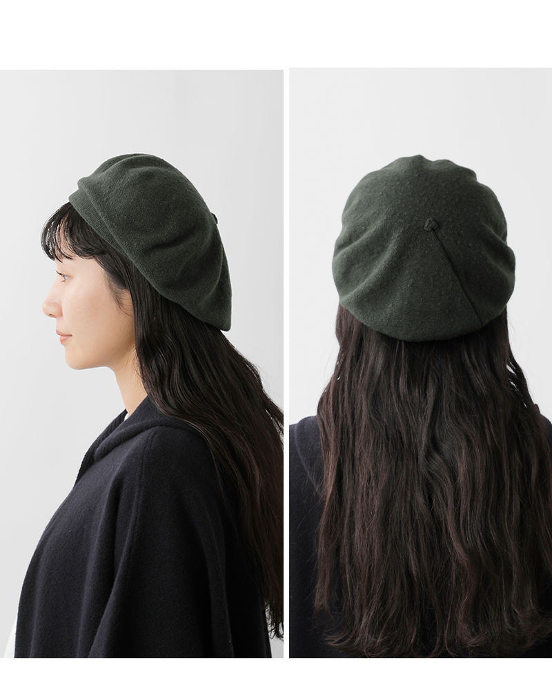 chisaki(チサキ)ウールカシミアベレー帽“Tent”tent