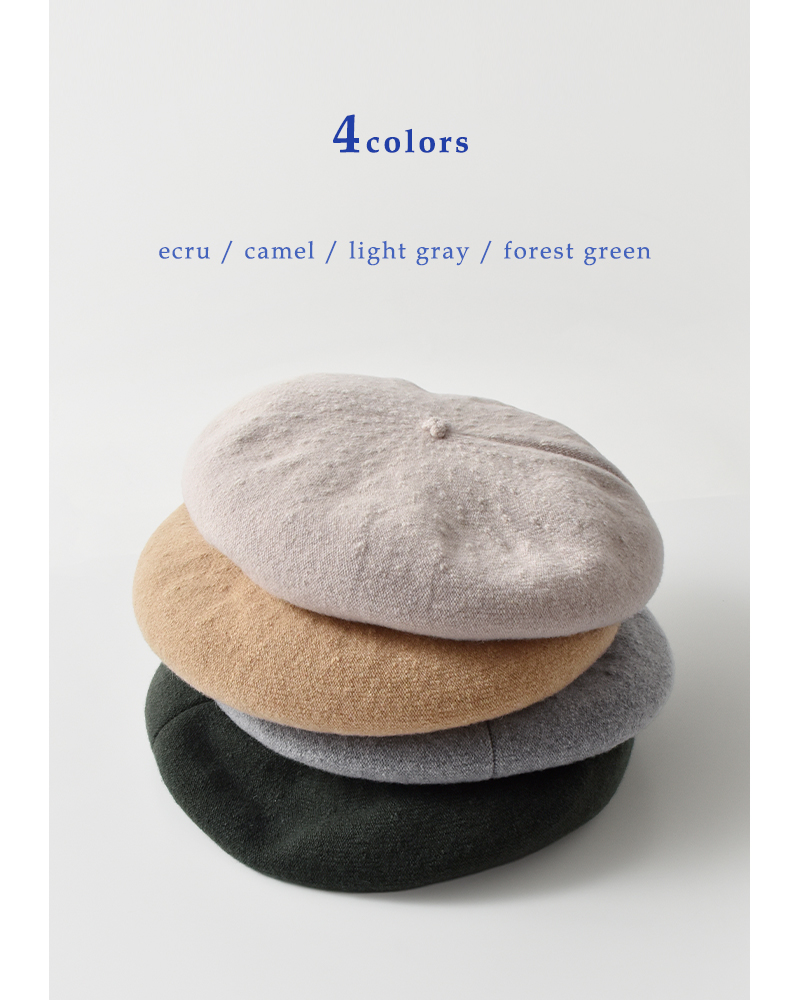 chisaki(チサキ)ウールカシミアベレー帽“Tent”tent