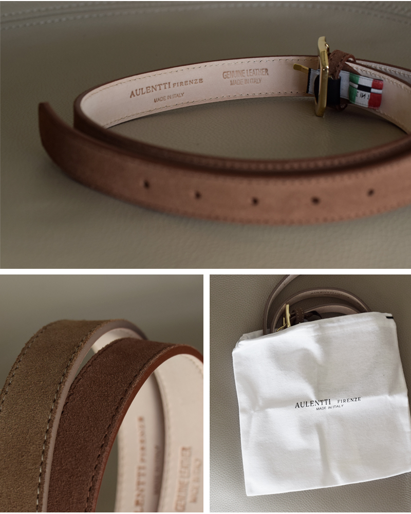 AULENTTI(オウレンティ)スウェードベルトti-529-25-ve