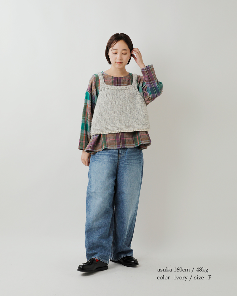 tumugu(ツムグ)ロービングアルパカウール2wayビスチェtk25316