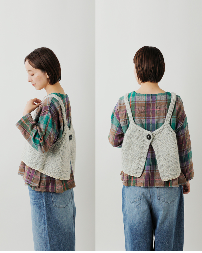 tumugu(ツムグ)ロービングアルパカウール2wayビスチェtk25316