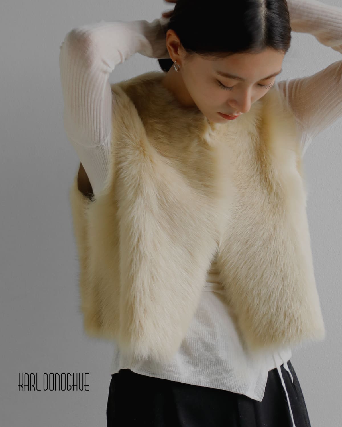 KARL DONOGHUE(カール ドノヒュー)ラムスキン トスカーナ シアリング ボレロtlbolw5