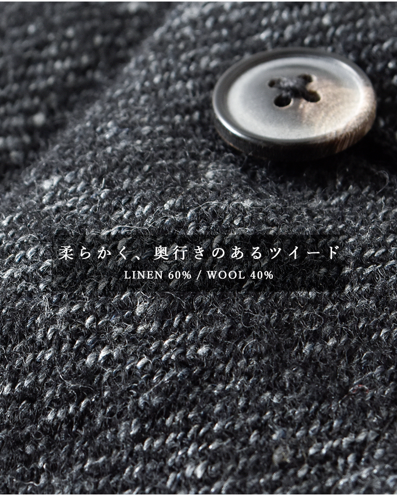 the last flower of the afternoon(ラストフラワーオブジアフタヌーン)リネンポエットサスペンダートラウザーパンツ“私だけの名Poetsuspendertrousers”tlf-126-pa003-lwt