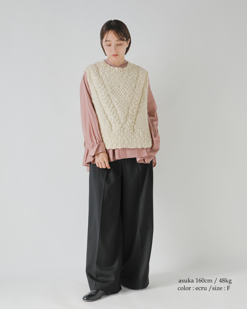 the last flower of the afternoonE[ jbg xXg ga Knitted vesth tlf-126-hkn001