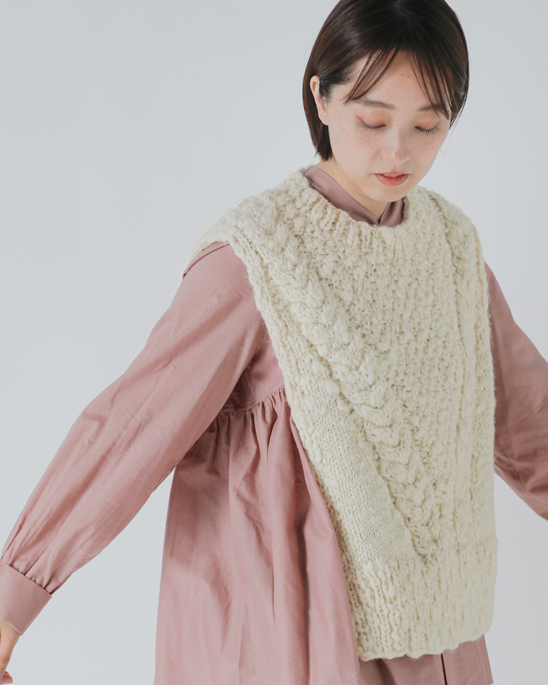 the last flower of the afternoonE[ jbg xXg ga Knitted vesth tlf-126-hkn001