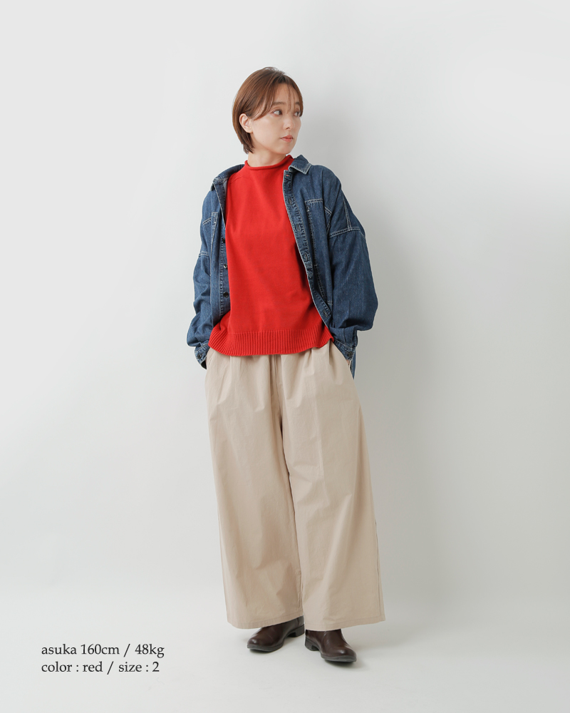 to touch(トゥータッチ)OTAKNITコットンカシミヤラグランスリーブプルオーバーto20k-04