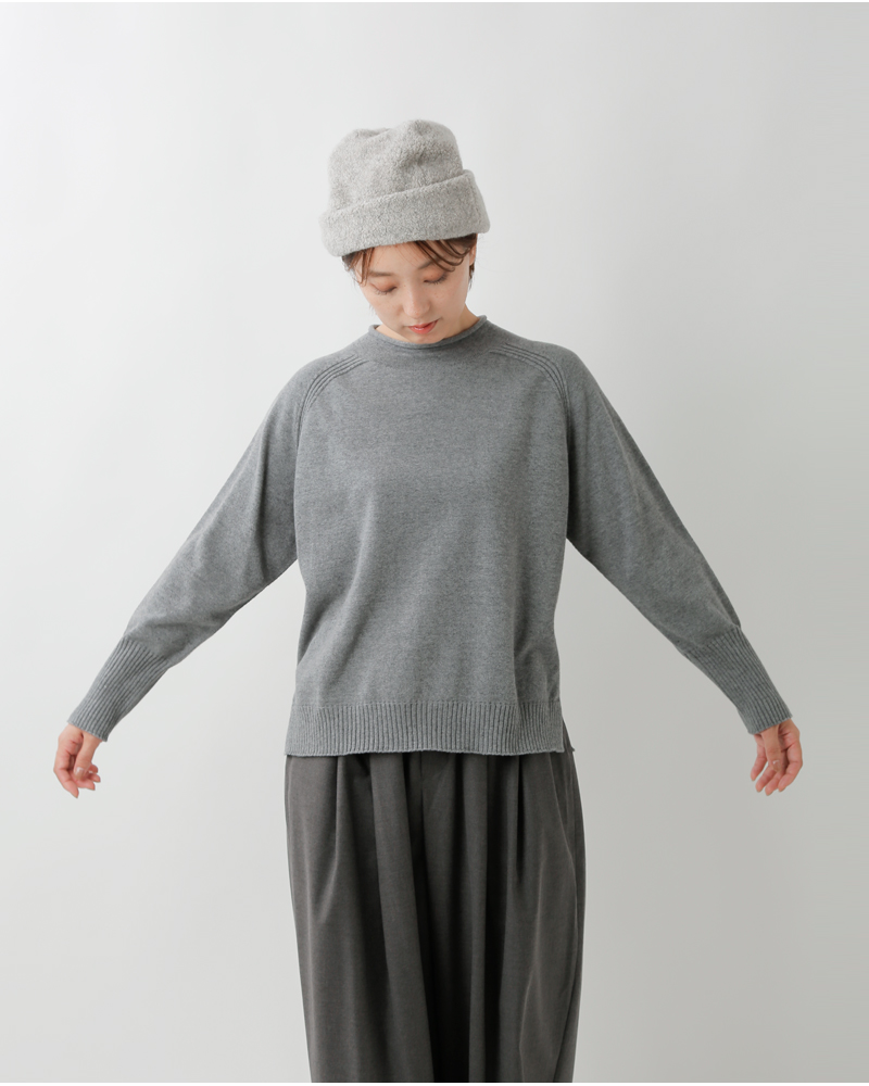 to touch(トゥータッチ)OTAKNITコットンカシミヤラグランスリーブプルオーバーto20k-04