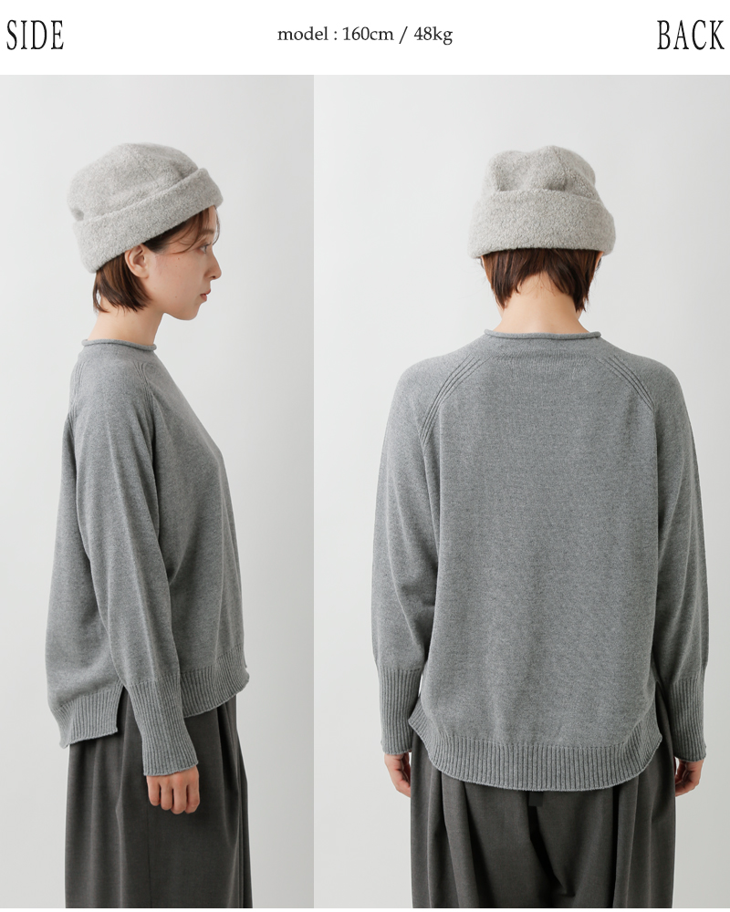 to touch(トゥータッチ)OTAKNITコットンカシミヤラグランスリーブプルオーバーto20k-04