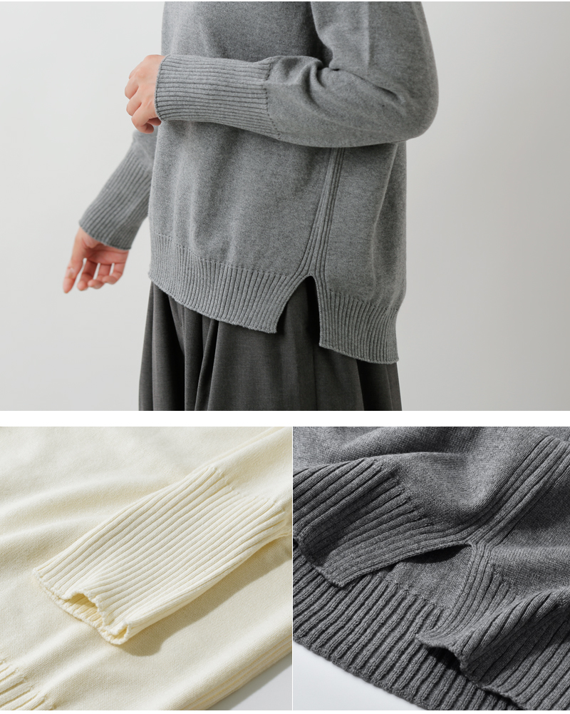 to touch(トゥータッチ)OTAKNITコットンカシミヤラグランスリーブプルオーバーto20k-04