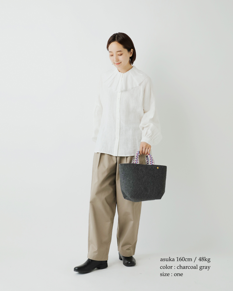 Lila&Fleur(リラアンドフルール)フェルトトートバッグ“Iris”tote-bag-felt