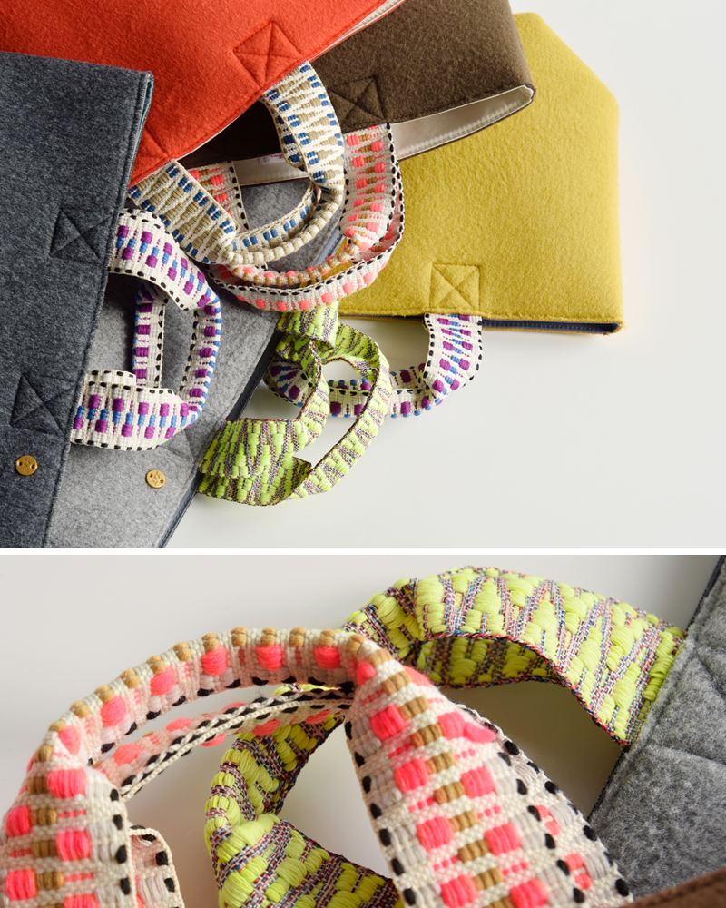 Lila&Fleur(リラアンドフルール)フェルトトートバッグ“Iris”tote-bag-felt