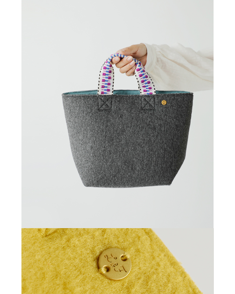 Lila&Fleur(リラアンドフルール)フェルトトートバッグ“Iris”tote-bag-felt