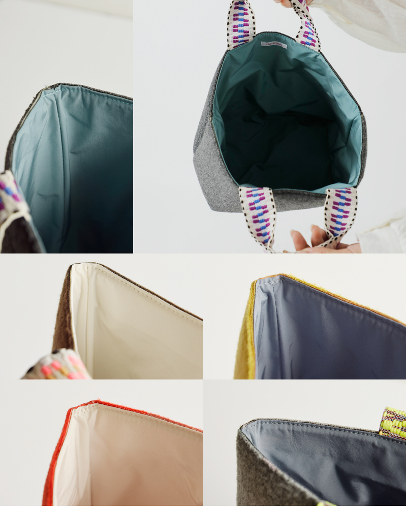 Lila&Fleur(リラアンドフルール)フェルトトートバッグ“Iris”tote-bag-felt