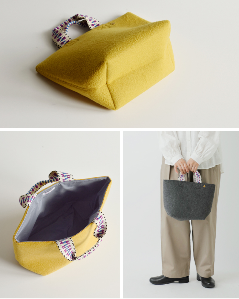 Lila&Fleur(リラアンドフルール)フェルトトートバッグ“Iris”tote-bag-felt