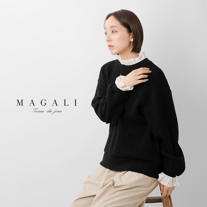 MAGALI(マガリ)クォーターニットフリルプルオーバーtp15