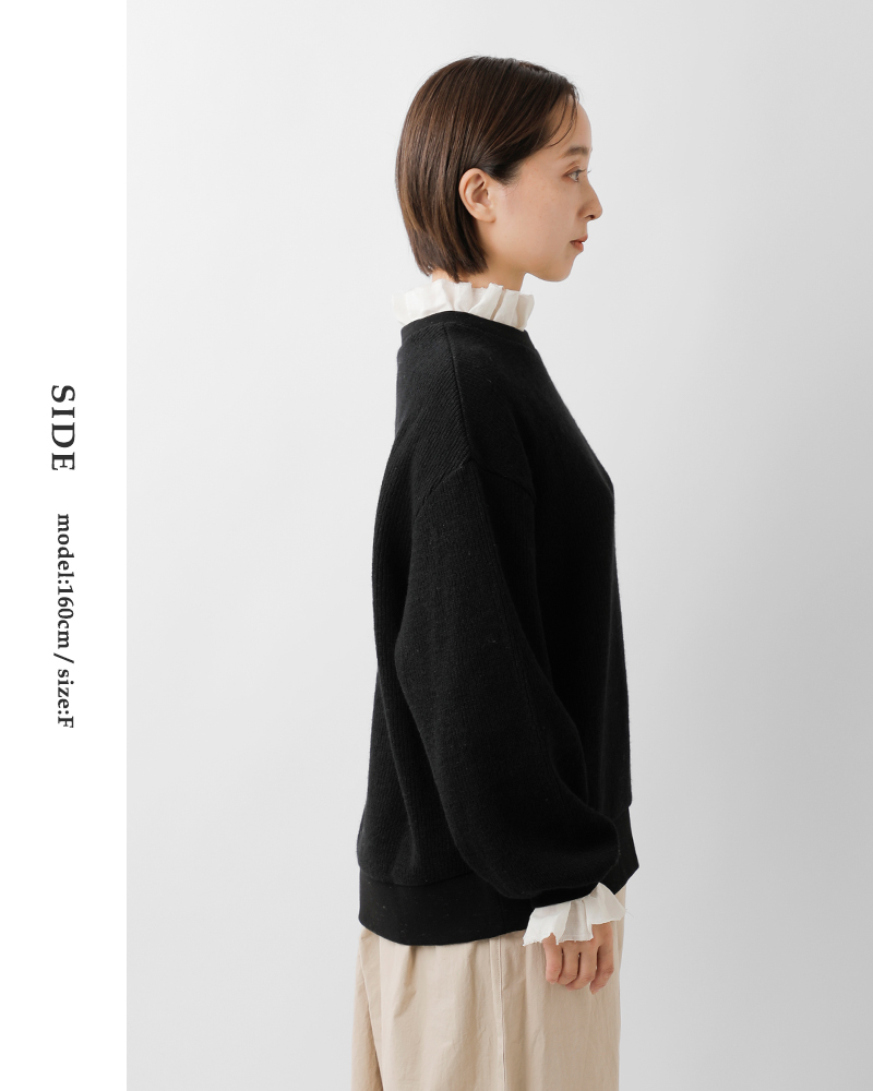 MAGALI(マガリ)クォーターニットフリルプルオーバーtp15