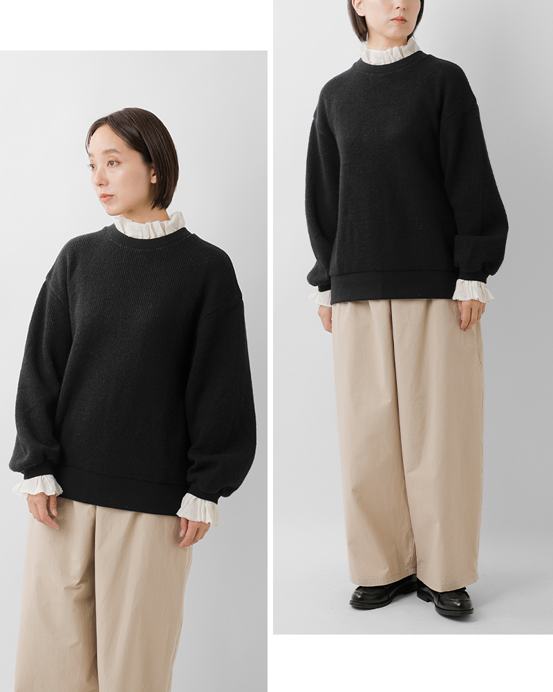 MAGALI(マガリ)クォーターニットフリルプルオーバーtp15