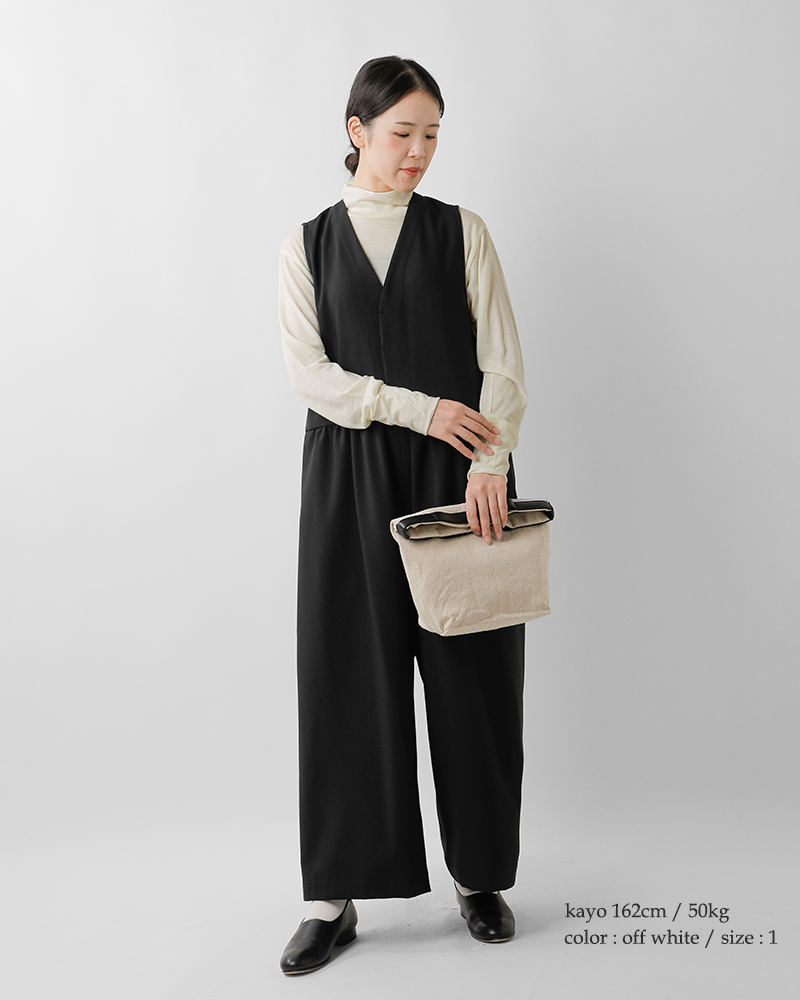 tissu(ティシュ)ウォッシャブルウール天竺タートルネックプルオーバーts233ct091