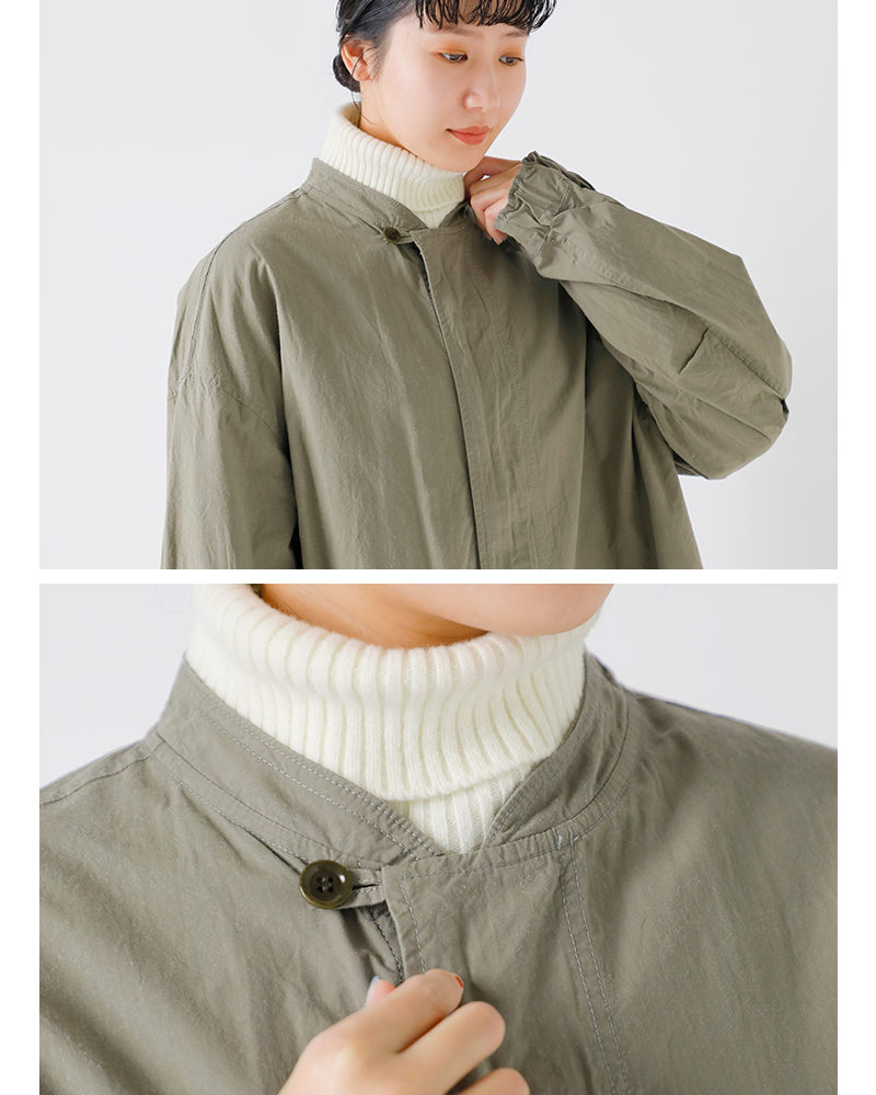 tissu(ティシュ)起毛ワッシャーブロードワークブルゾンts253bz070