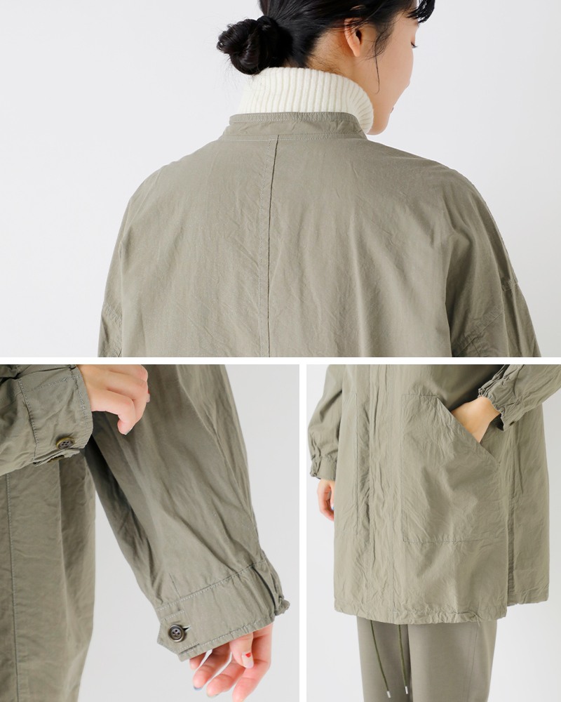 tissu(ティシュ)起毛ワッシャーブロードワークブルゾンts253bz070