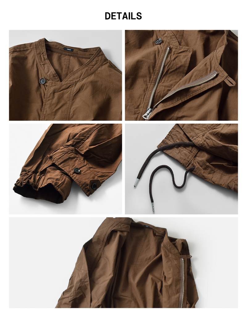 tissu(ティシュ)起毛ワッシャーブロードワークブルゾンts253bz070