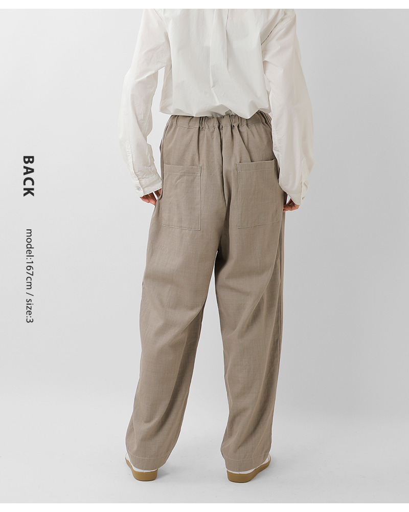 tissu(ティシュ)ウールルマーノツイル2タックパンツts253pt085