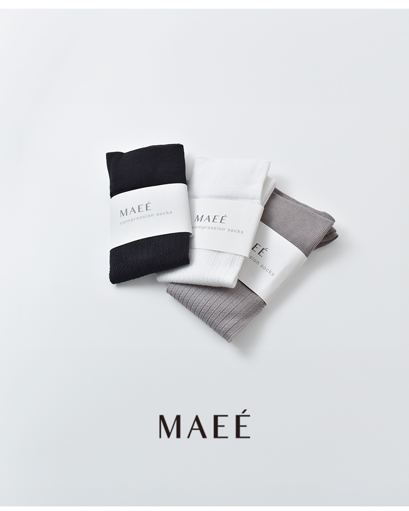 MAEE(マエエ)コットンシアー着圧ソックスcottonsheersocks
