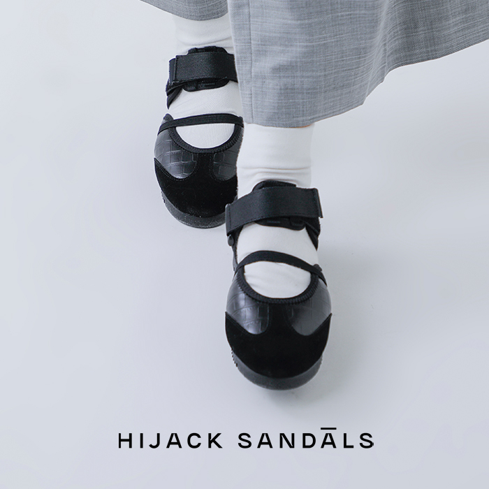 HIJACK SANDALS(ハイジャックサンダル)スエードベルクロバレエスニーカー“TWYLA”twyla