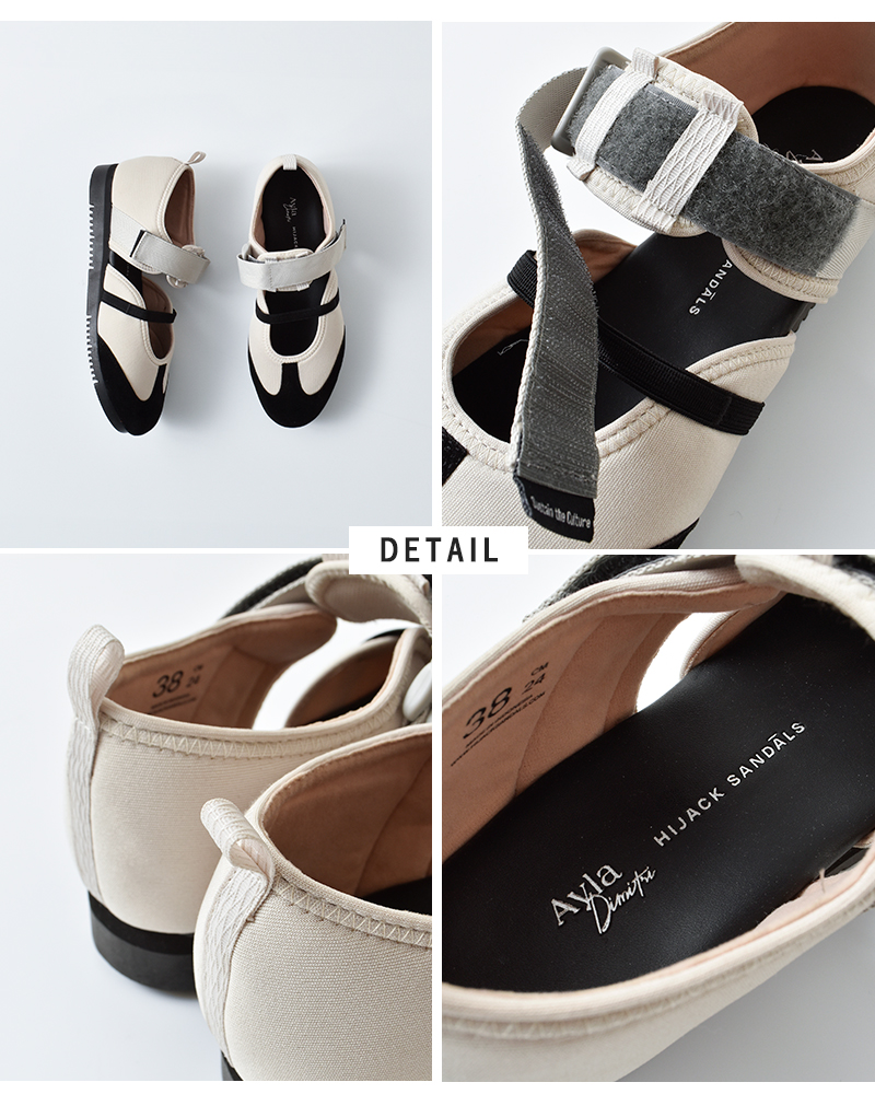 HIJACK SANDALS(ハイジャックサンダル)スエードベルクロバレエスニーカー“TWYLA”twyla