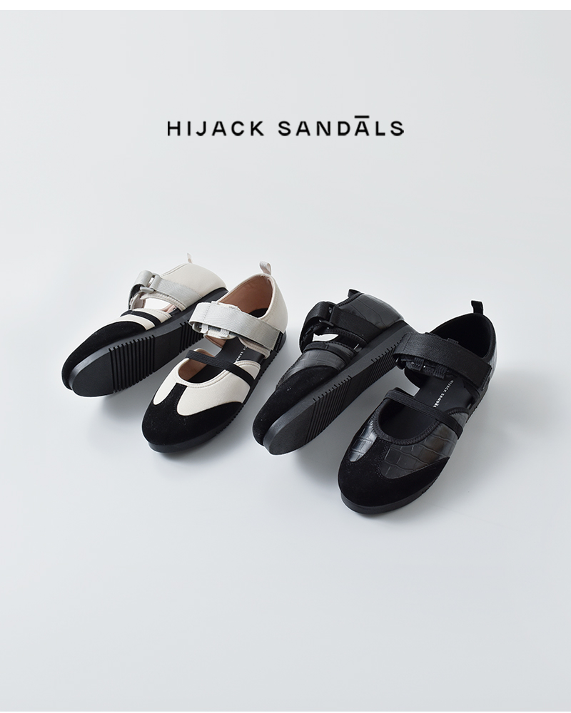 HIJACK SANDALS(ハイジャックサンダル)スエードベルクロバレエスニーカー“TWYLA”twyla