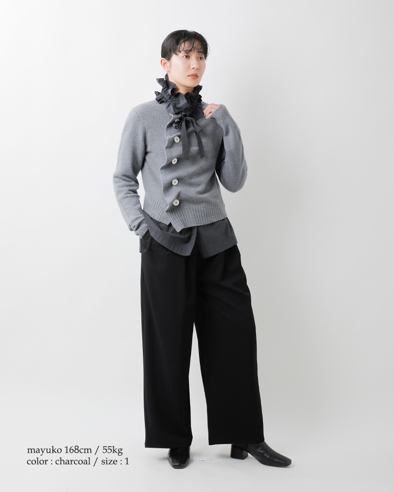 U PHORICA(ユーフォリカ)コットンフリルネックスキッパーブラウスu24-11273-53