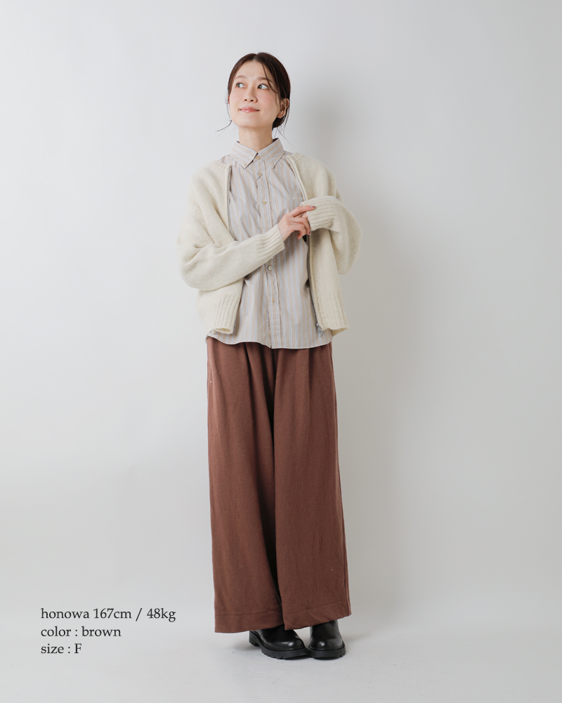 universal seven(ユニヴァーサルセブン)ウール圧縮イージーパンツus243ct022