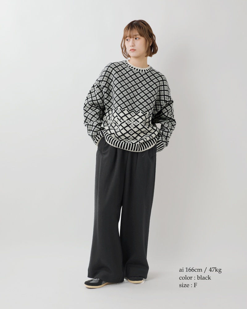 universal seven(ユニヴァーサルセブン)ウール圧縮イージーパンツus243ct022