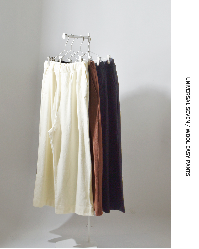 universal seven(ユニヴァーサルセブン)ウール圧縮イージーパンツus243ct022