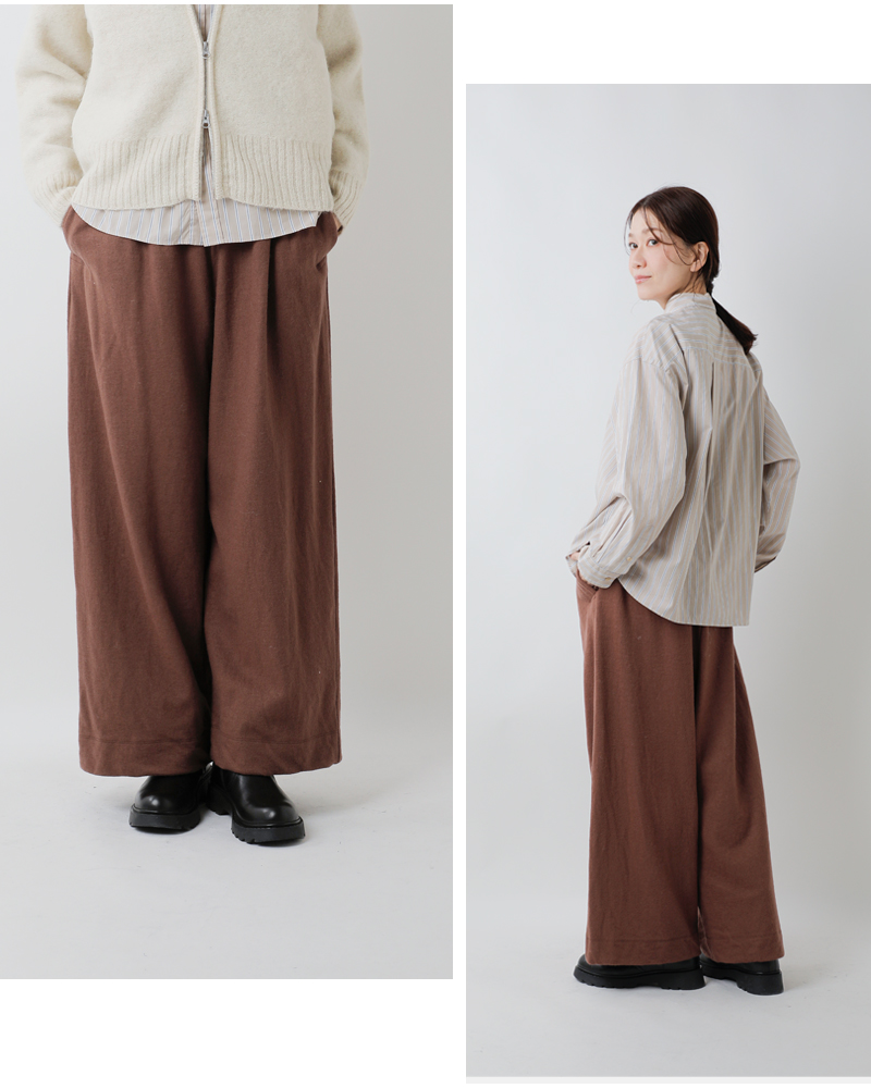 universal seven(ユニヴァーサルセブン)ウール圧縮イージーパンツus243ct022