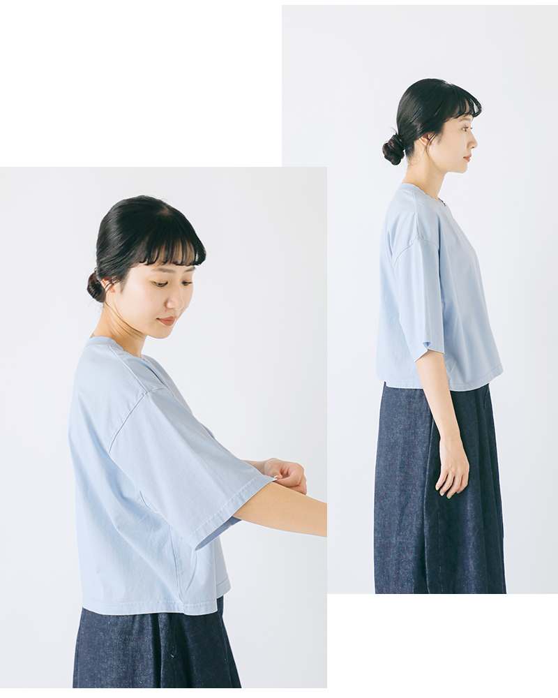 universal seven(ユニヴァーサルセブン)オーストラリアコットン天竺ショートプルオーバーus252ct029