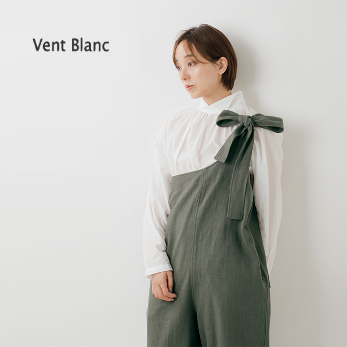 Vent Blanc(ヴァンブラン)コットンリネンワンショルダーパンツvbp253406