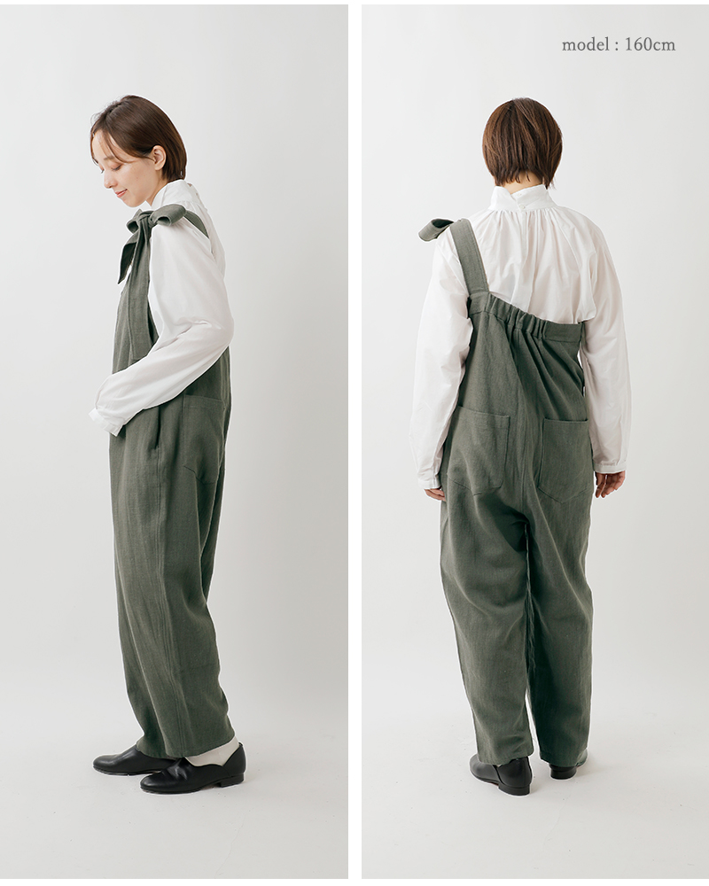 Vent Blanc(ヴァンブラン)コットンリネンワンショルダーパンツvbp253406