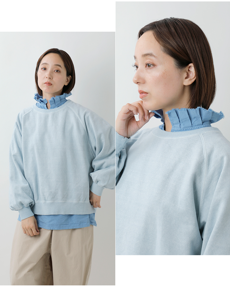 Veritecoeur(ヴェリテクール)コットンツイルタックフリルスタンドカラーFavoriteブラウスvc-2795