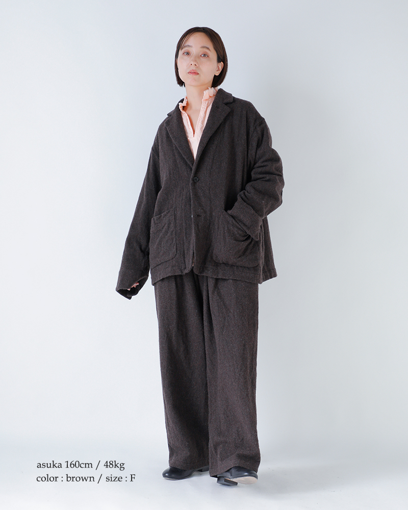 Veritecoeur(ヴェリテクール)ウールタックパンツvc-2798