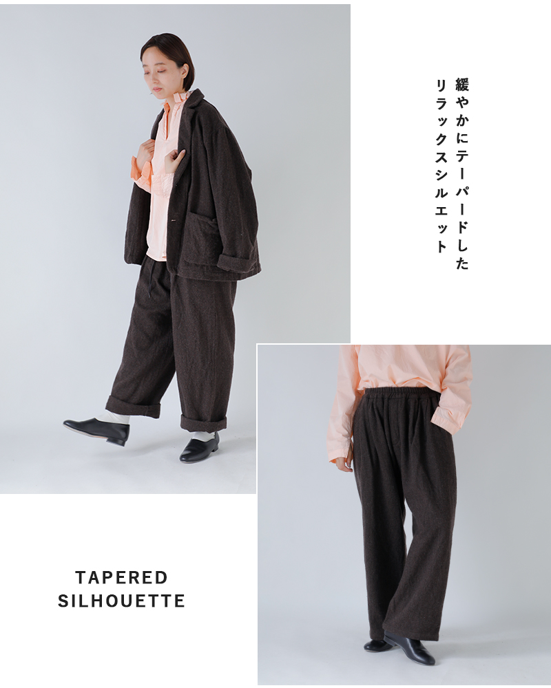 Veritecoeur(ヴェリテクール)ウールタックパンツvc-2798